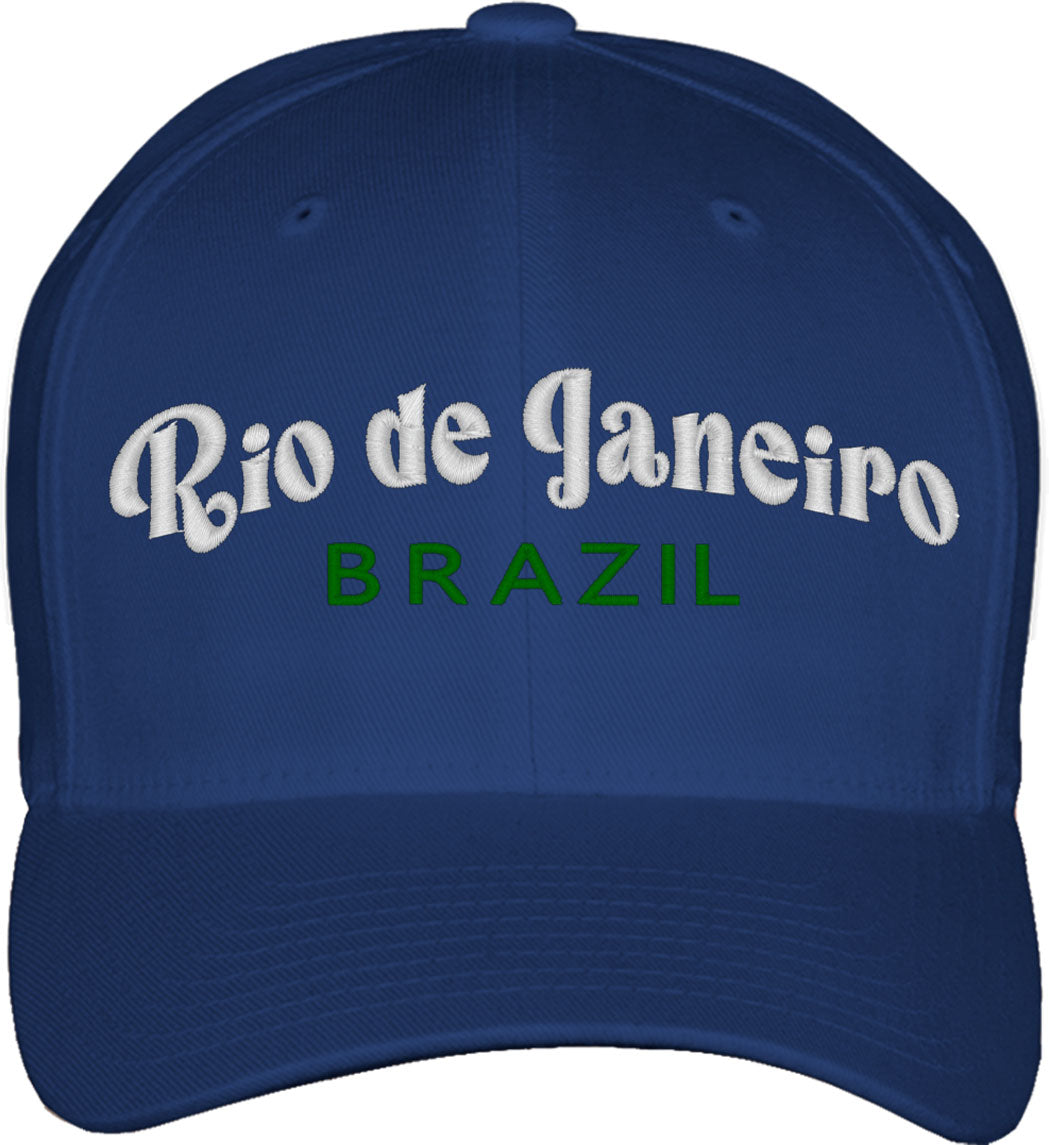 Rio De Janeiro Brazil Fitted Baseball Cap