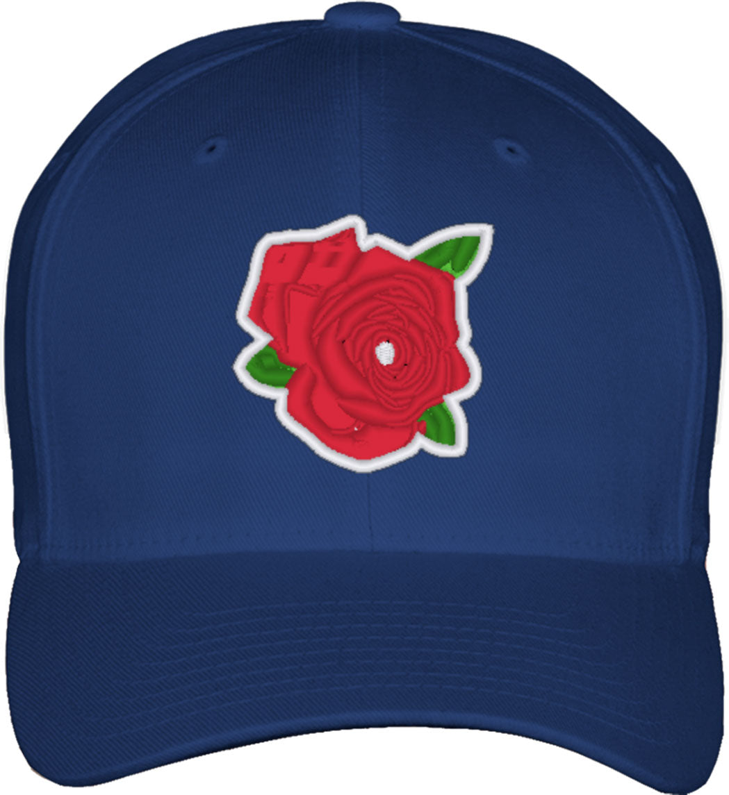 Rose Fitted Baseball Cap