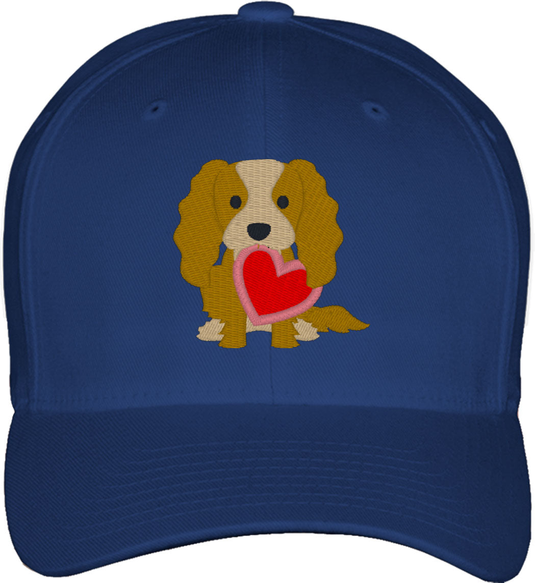 Spaniel Puppy Dog Love Fitted Baseball Cap