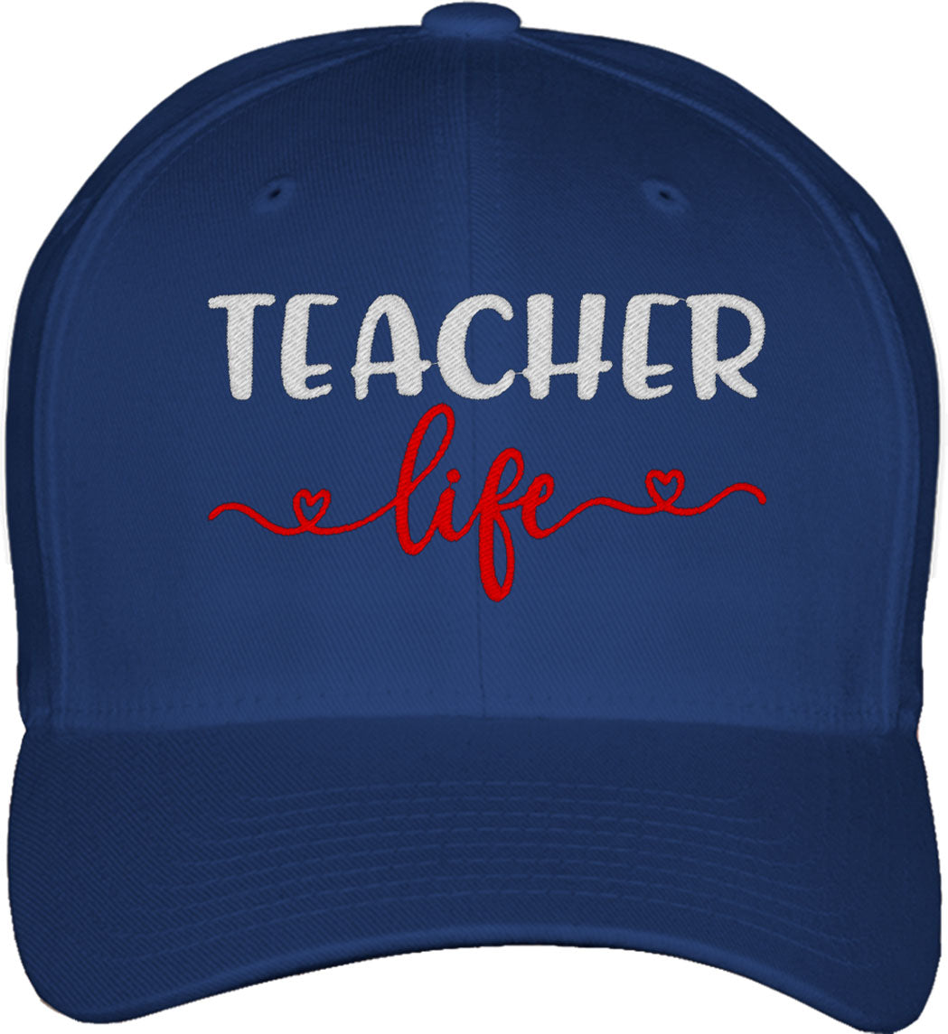 Teacher Life Fitted Baseball Cap
