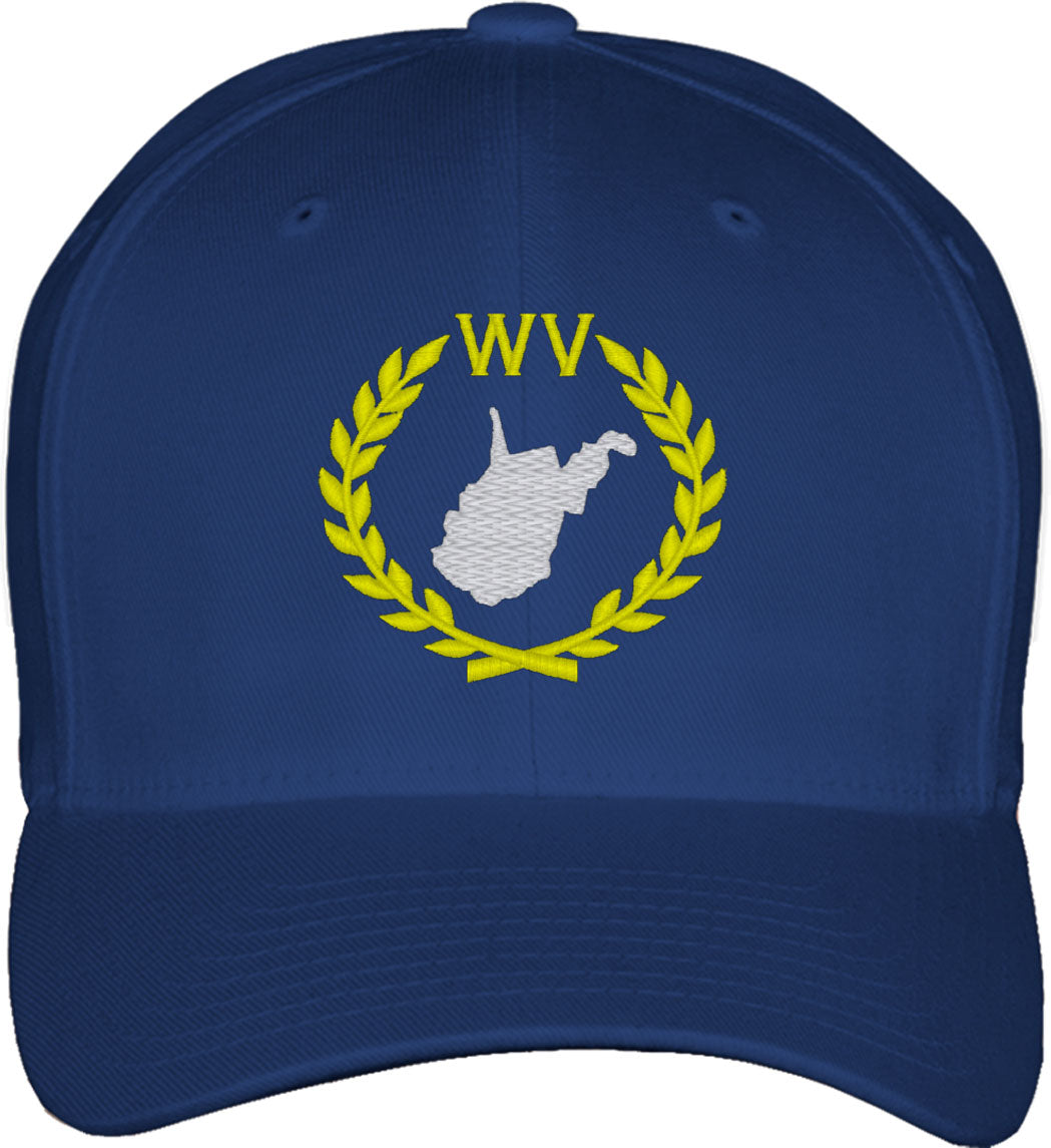 West Virginia State Fitted Baseball Cap