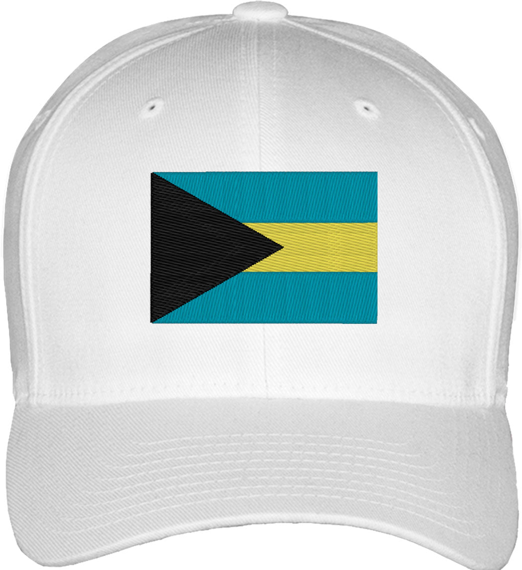 Bahamas Flag Fitted Baseball Cap