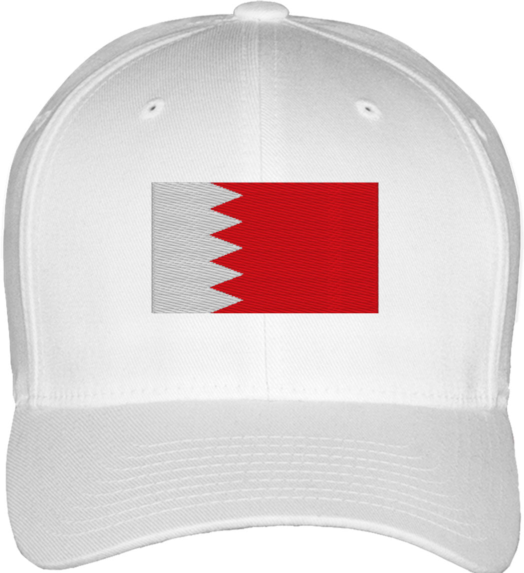 Bahrain Flag Fitted Baseball Cap