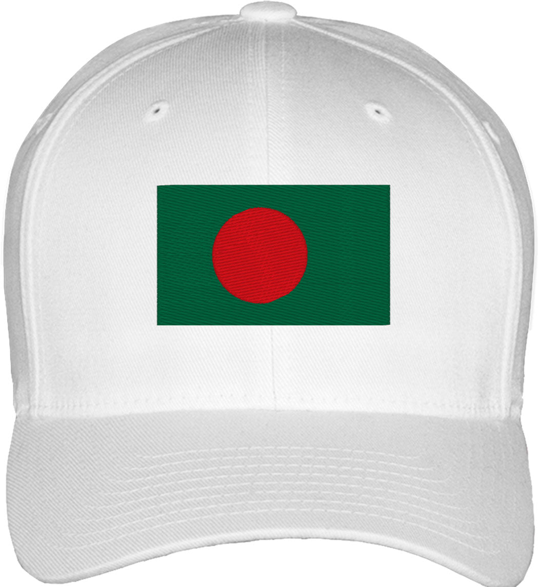 Bangladesh Flag Fitted Baseball Cap