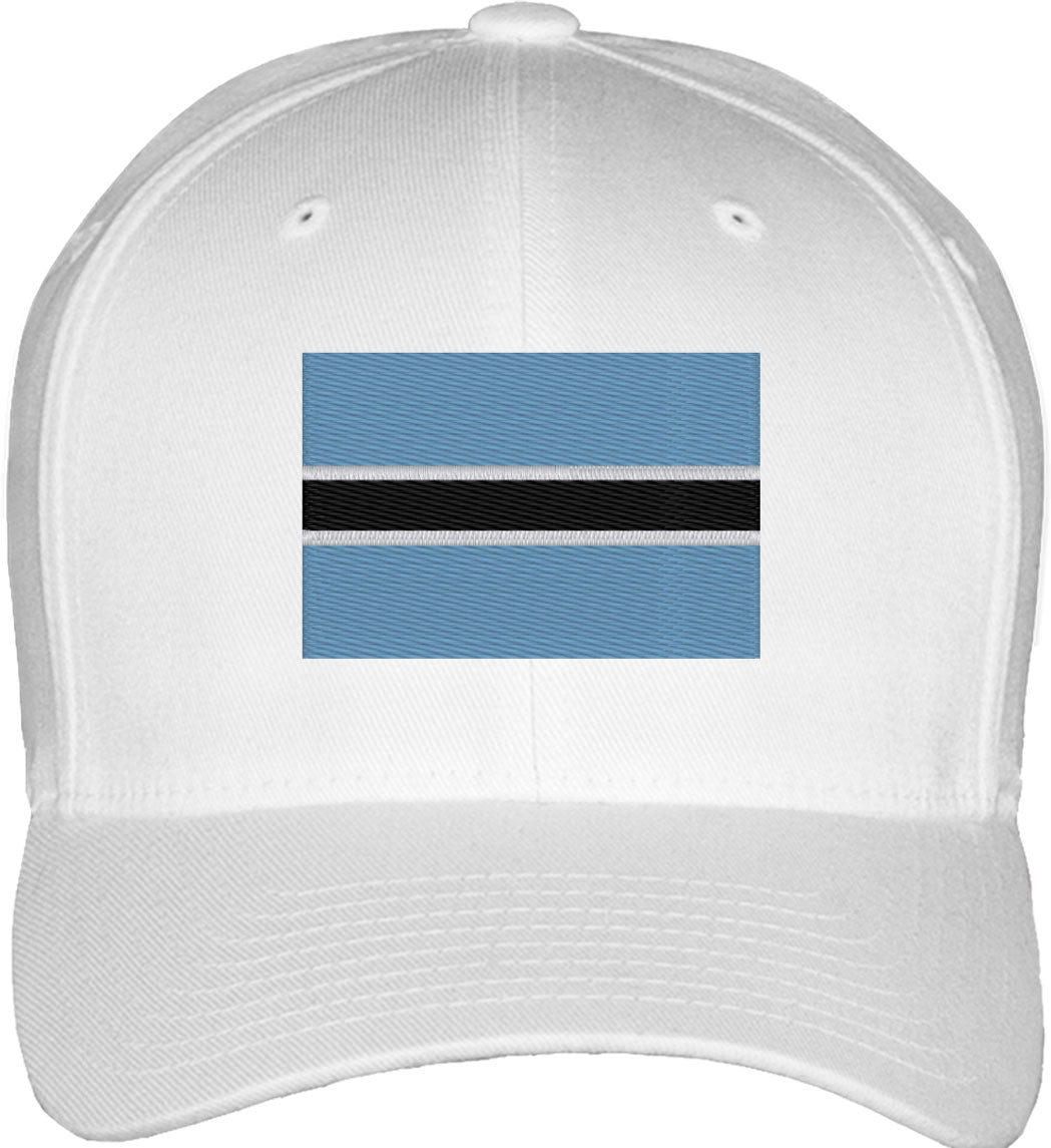 Botswana Flag Fitted Baseball Cap