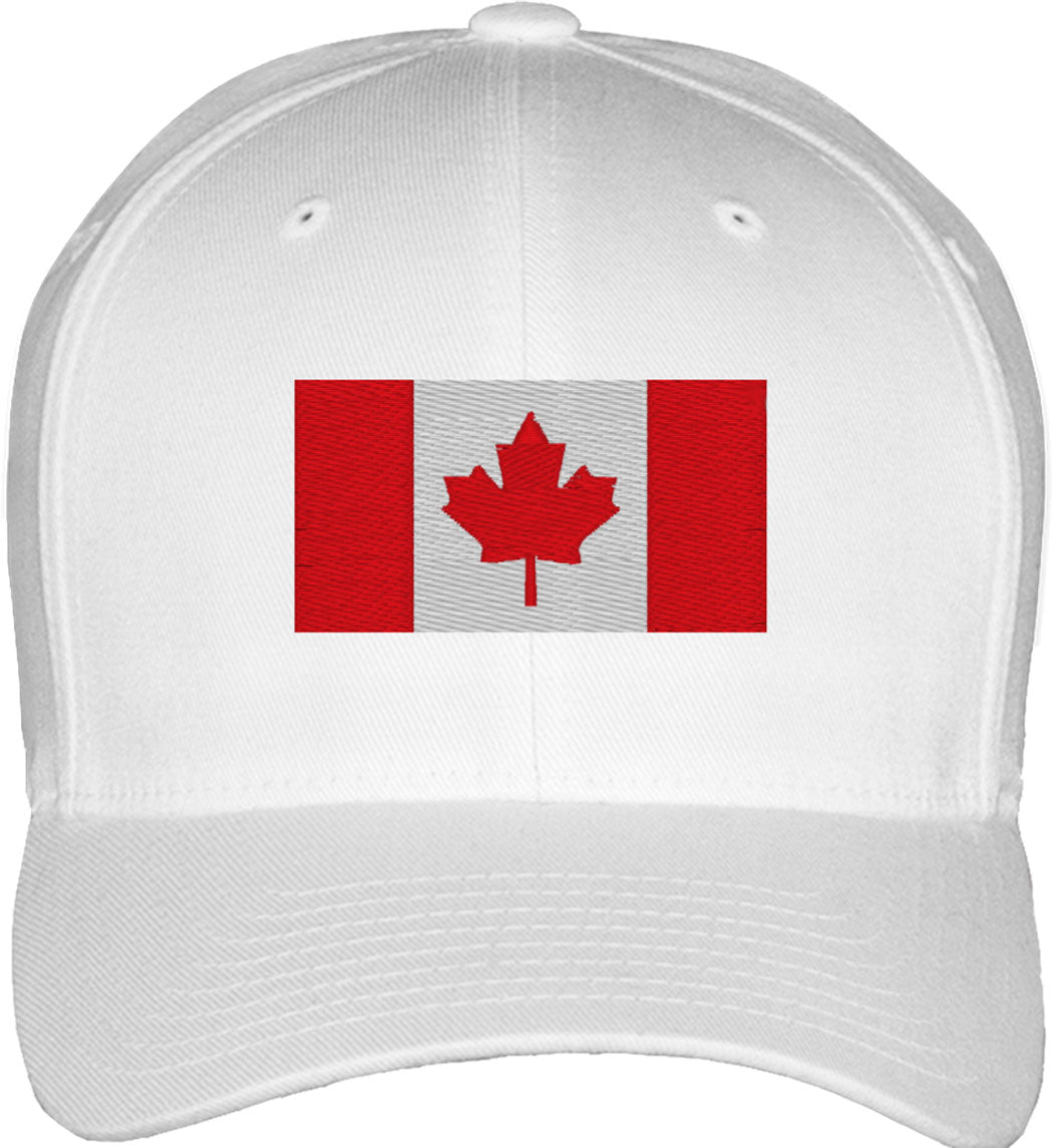 Canada Flag Fitted Baseball Cap