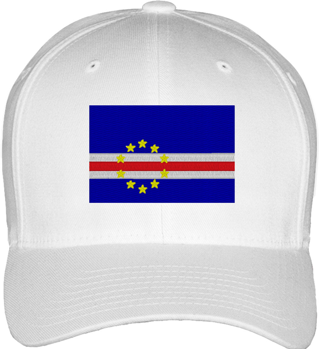 Cape Verde Flag Fitted Baseball Cap