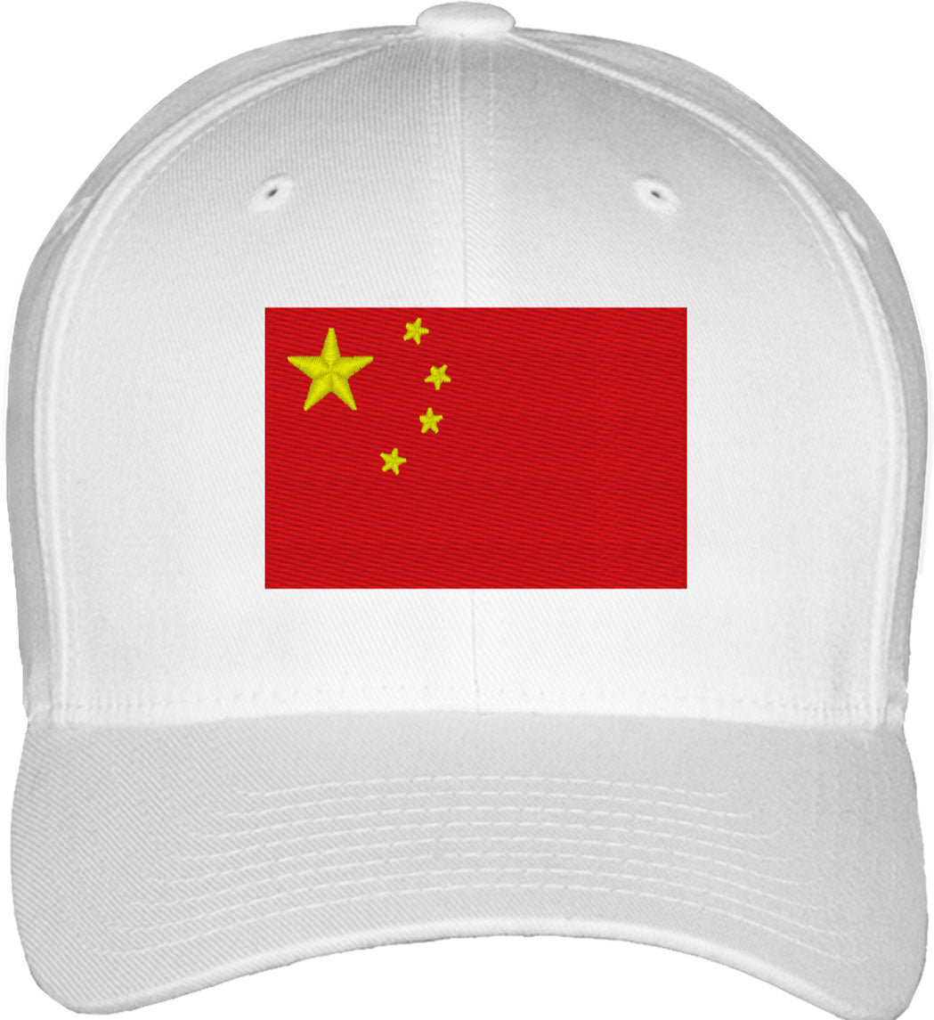 China Flag Fitted Baseball Cap