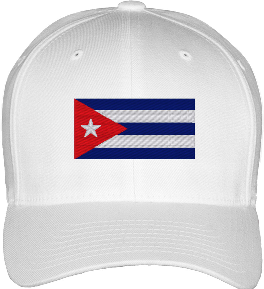 Cuba Flag Fitted Baseball Cap