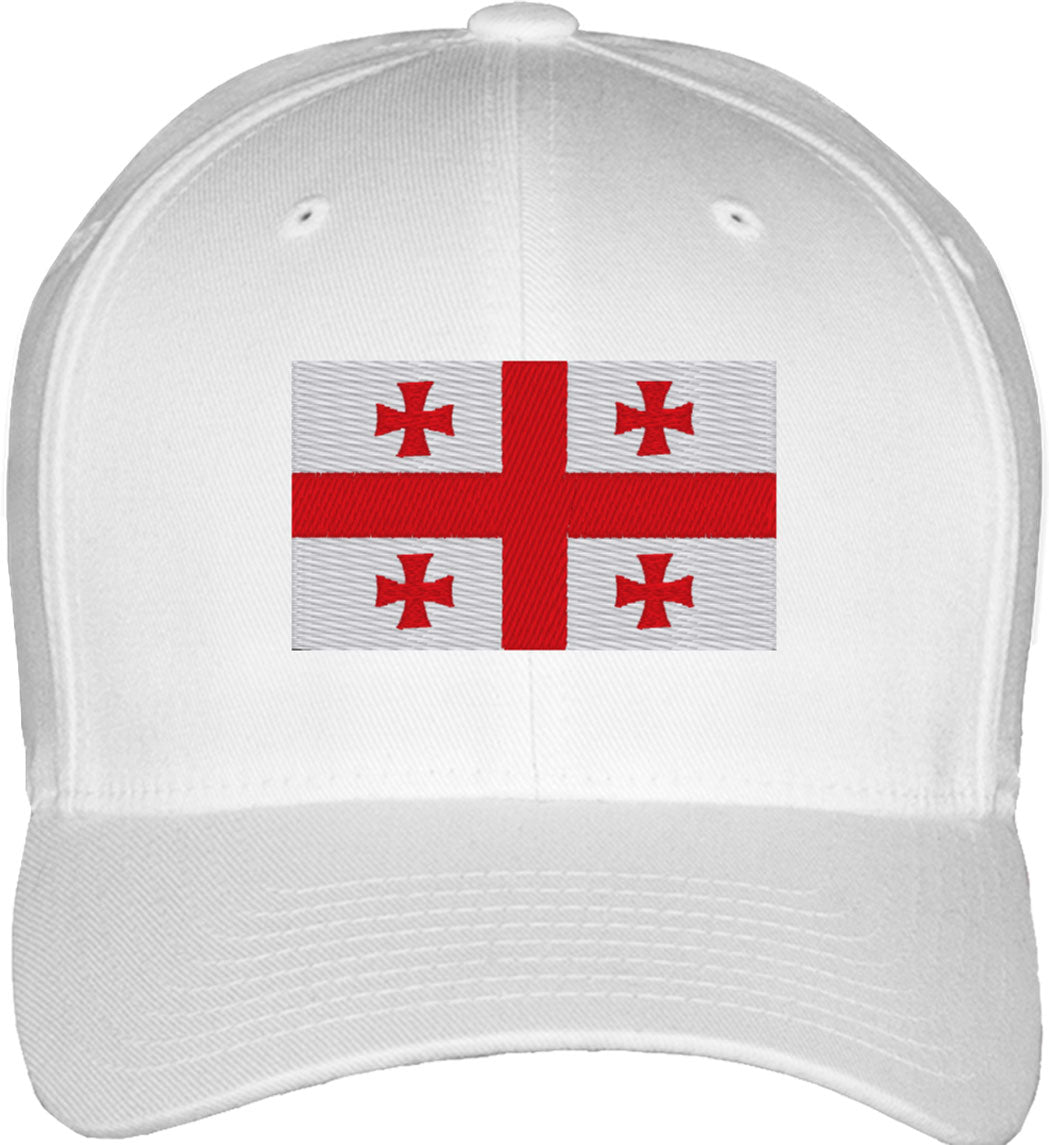 Georgia Flag Fitted Baseball Cap