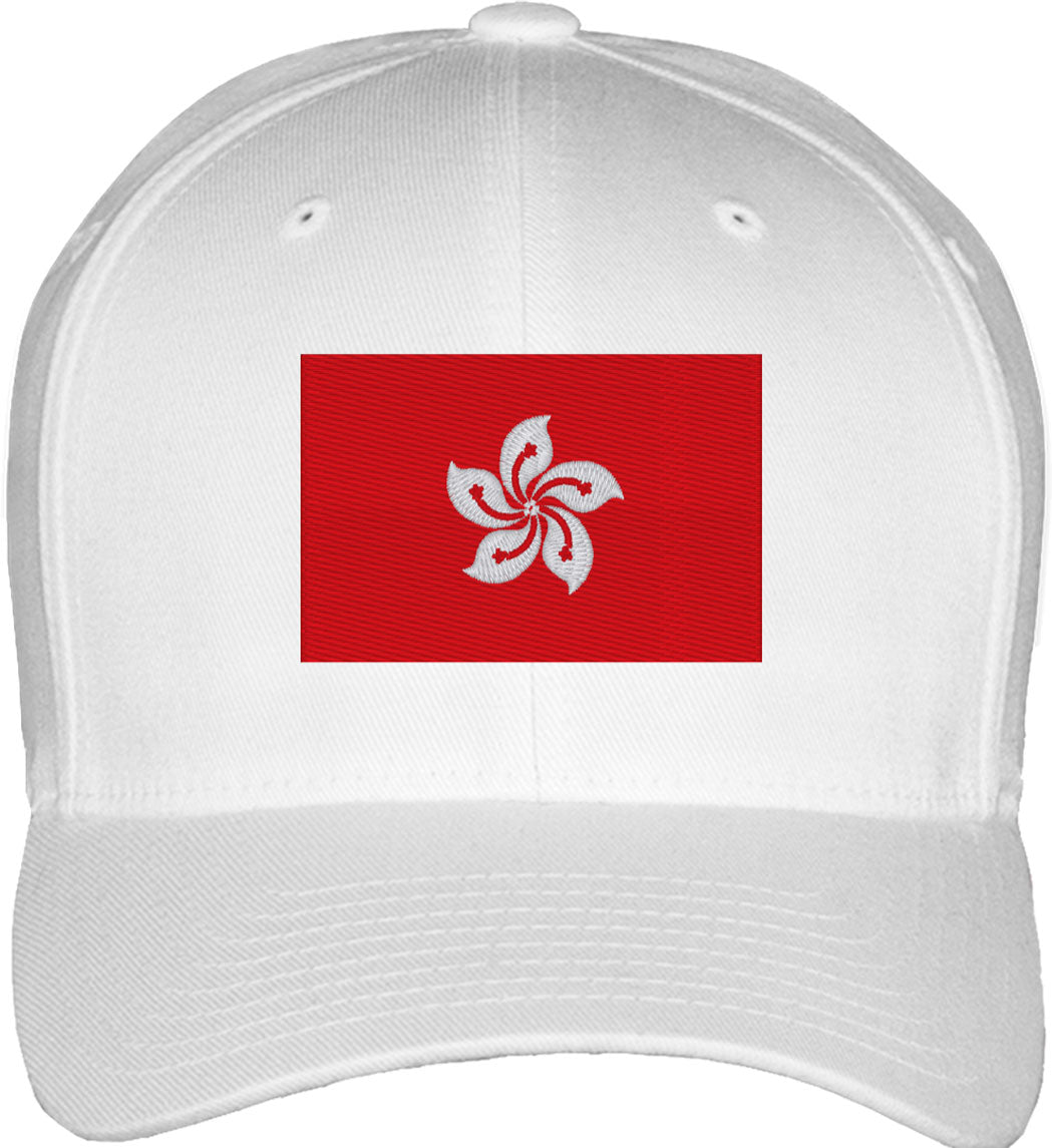 Hong Kong Flag Fitted Baseball Cap