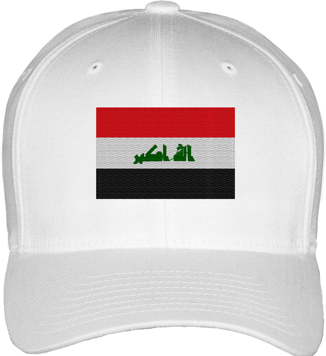 Iraq Flag Fitted Baseball Cap