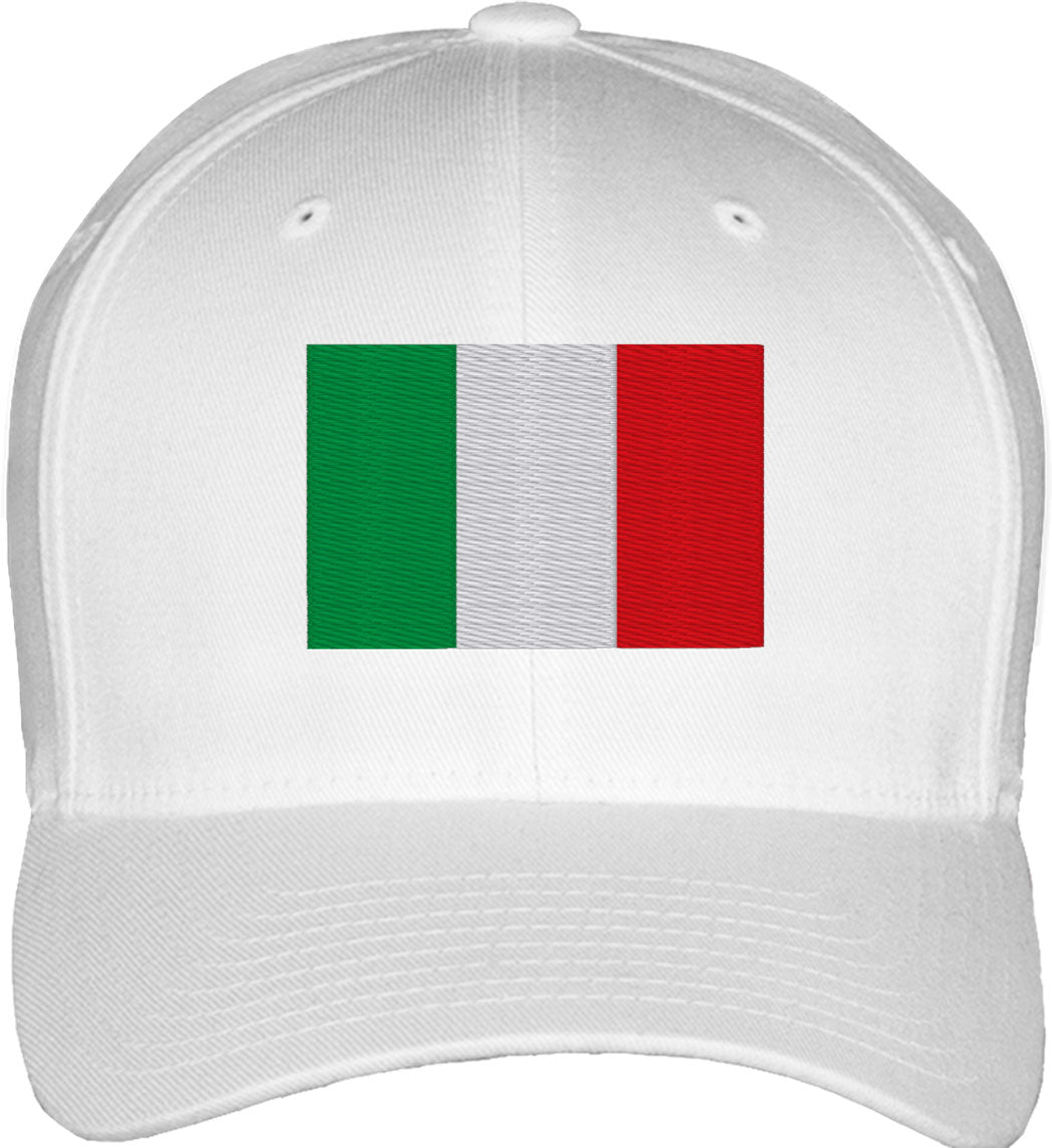 Italy Flag Fitted Baseball Cap