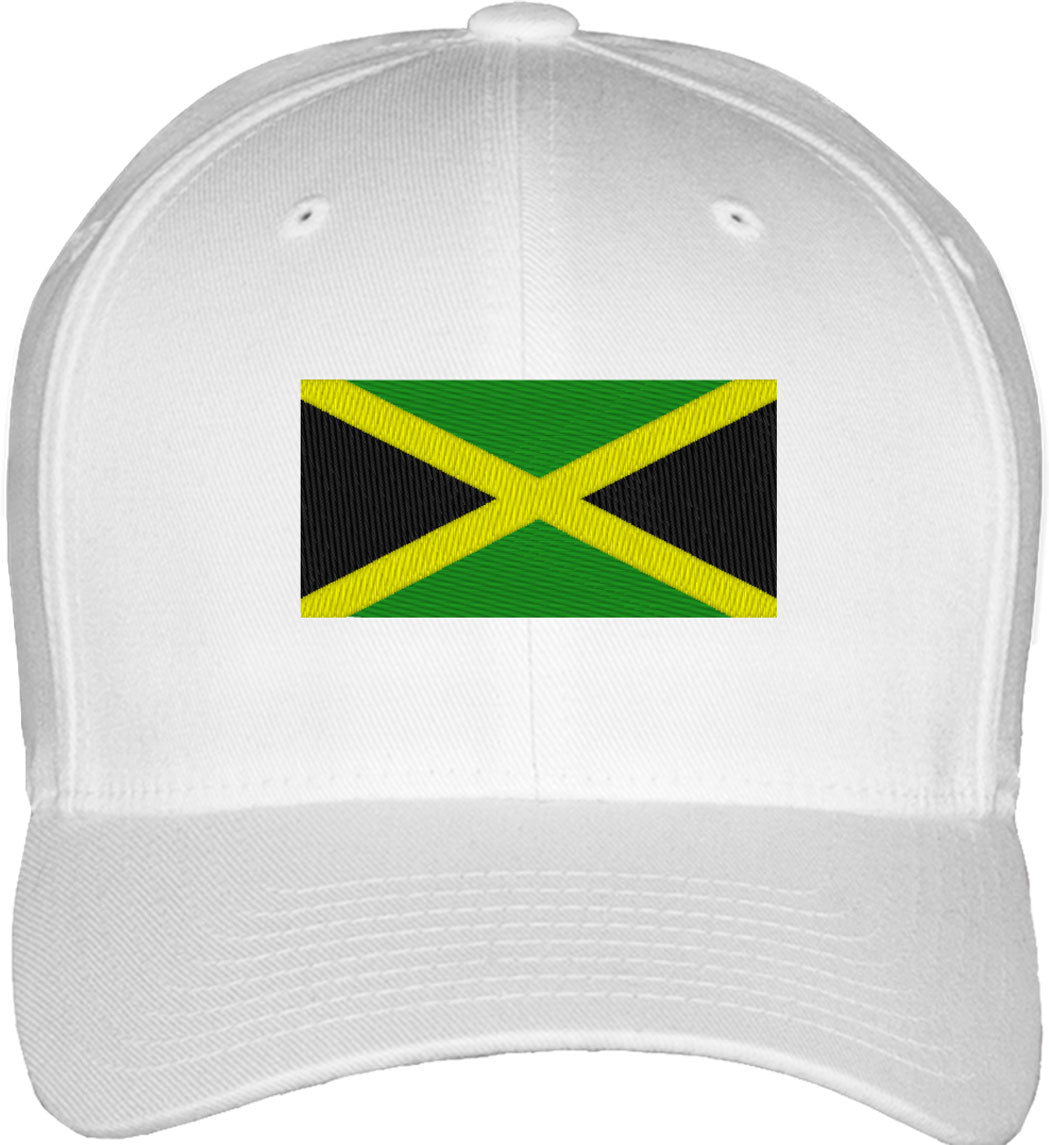 Jamaica Flag Fitted Baseball Cap