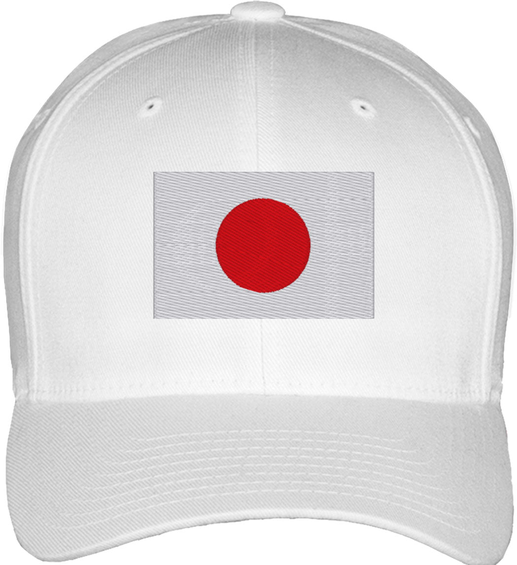 Japan Flag Fitted Baseball Cap