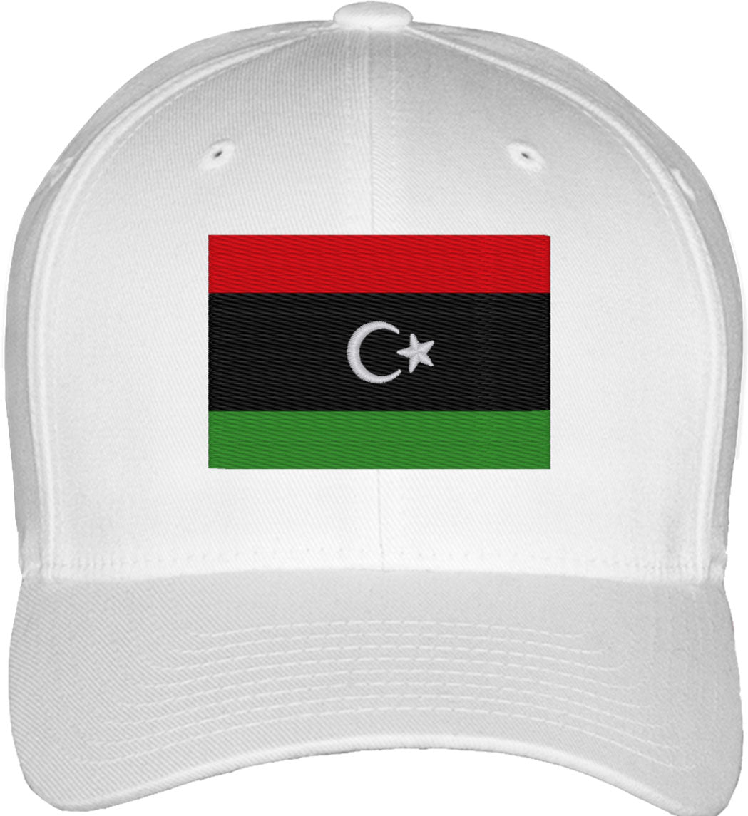 Libya Flag Fitted Baseball Cap
