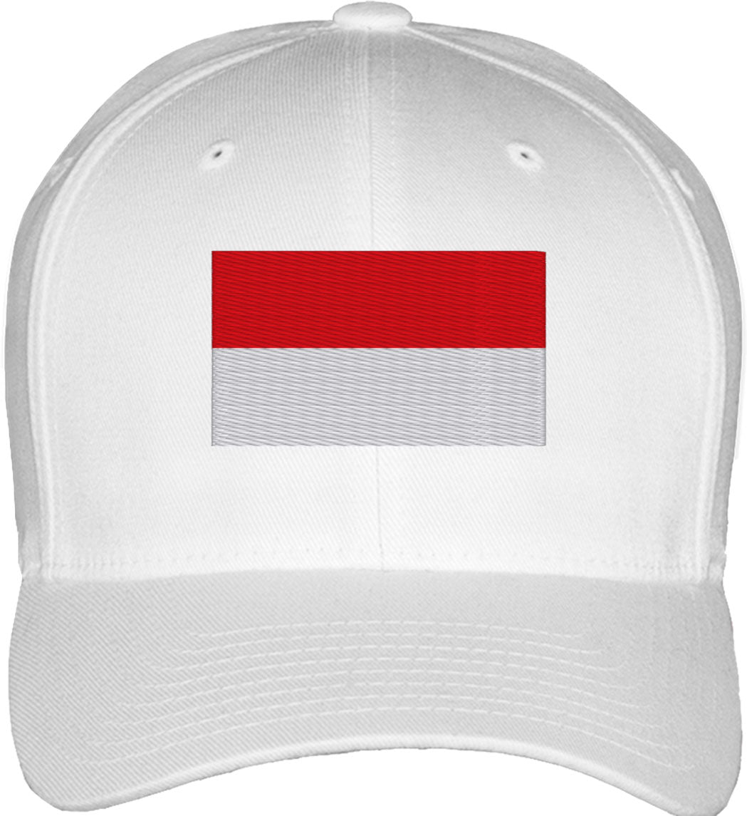 Monaco Flag Fitted Baseball Cap