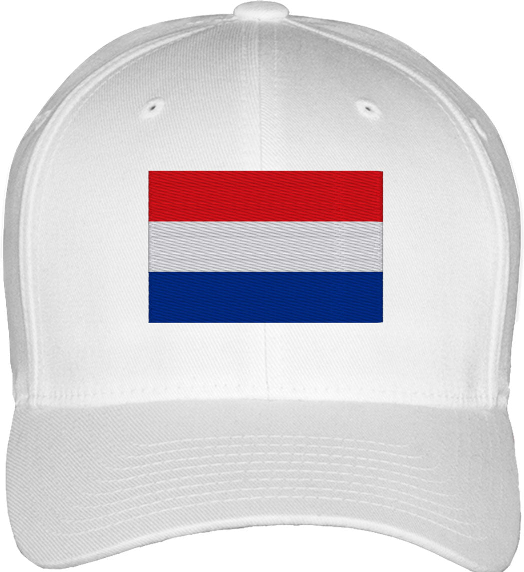 Netherlands Flag Fitted Baseball Cap