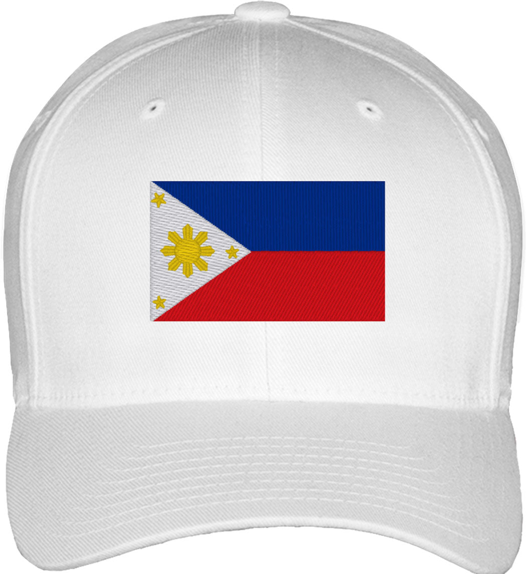 Philippines Flag Fitted Baseball Cap