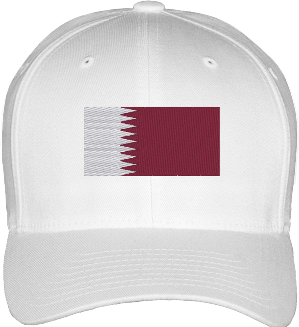 Qatar Flag Fitted Baseball Cap