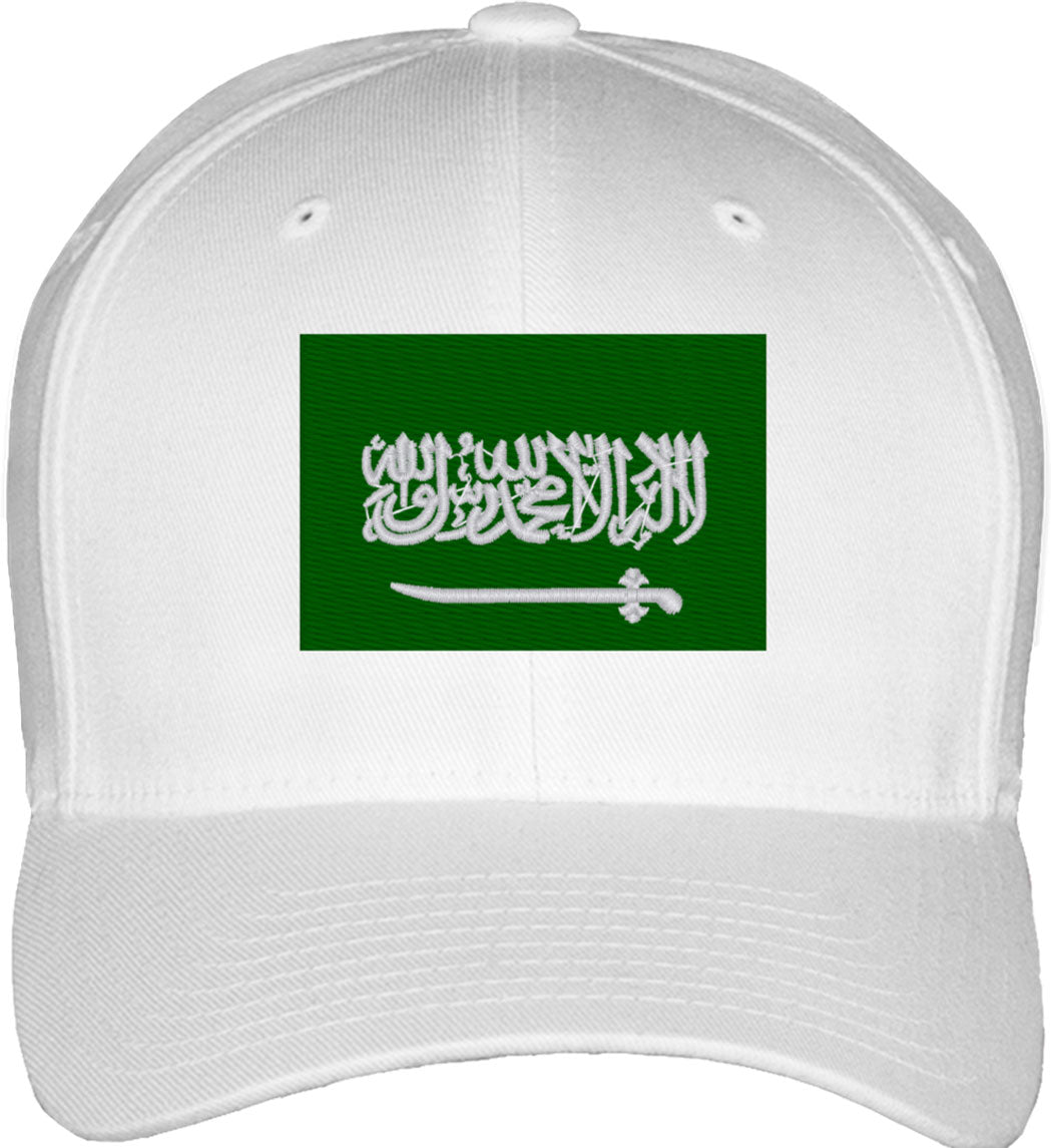 Saudi Arabia Flag Fitted Baseball Cap