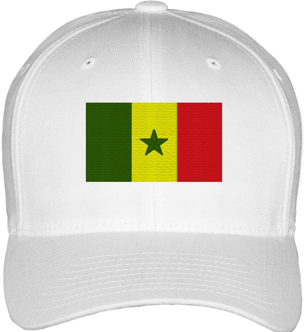 Senegal Flag Fitted Baseball Cap