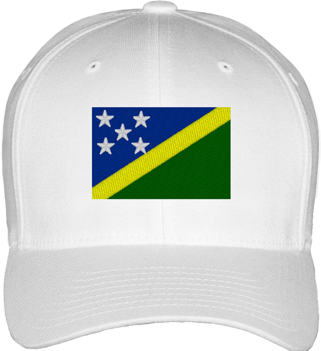 Solomon Islands Flag Fitted Baseball Cap