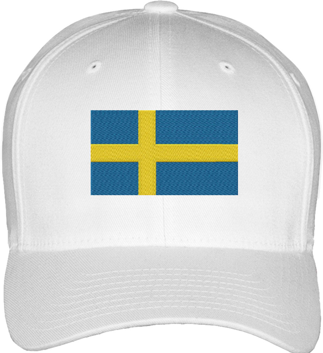 Sweden Flag Fitted Baseball Cap