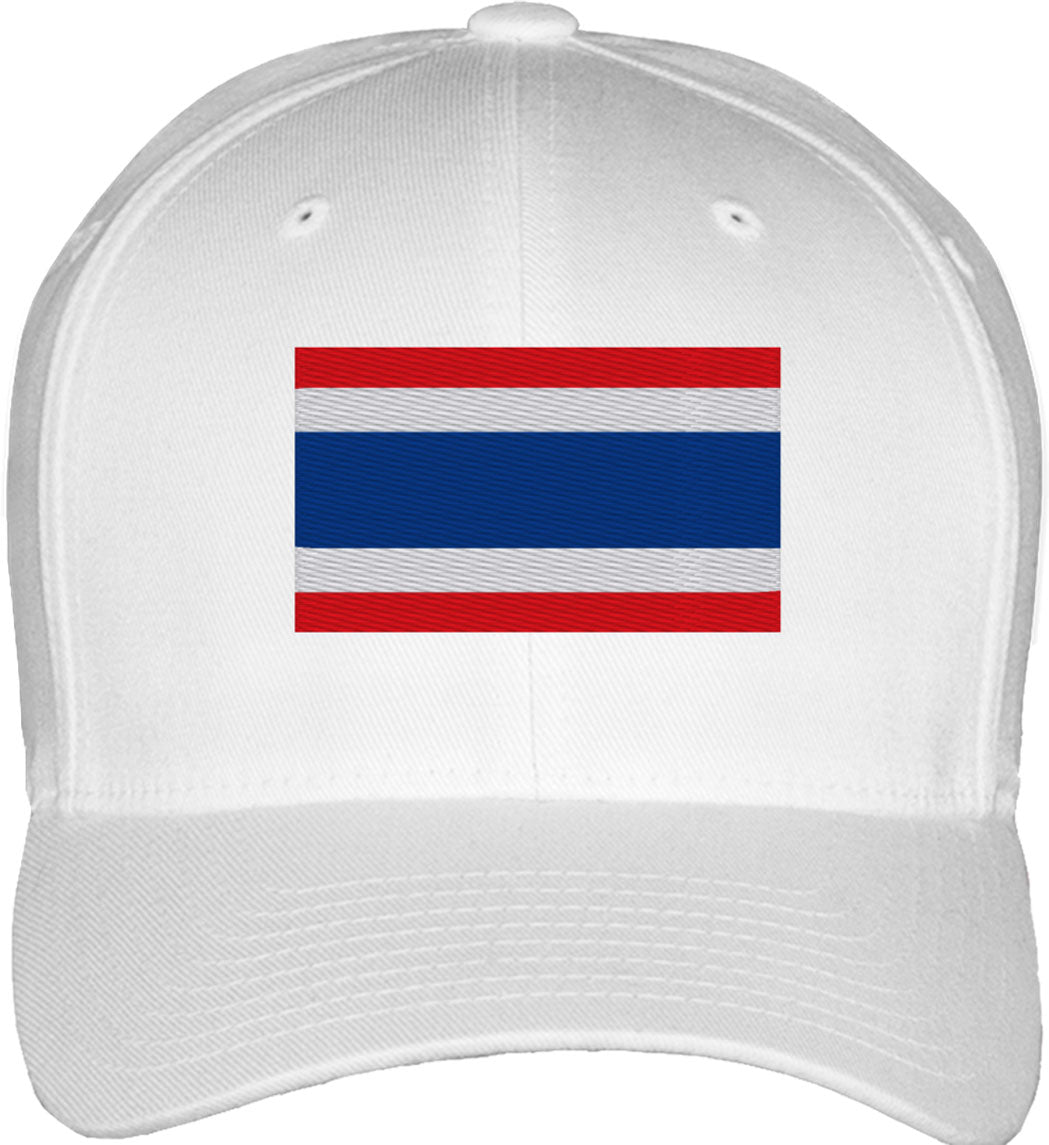 Thailand Flag Fitted Baseball Cap