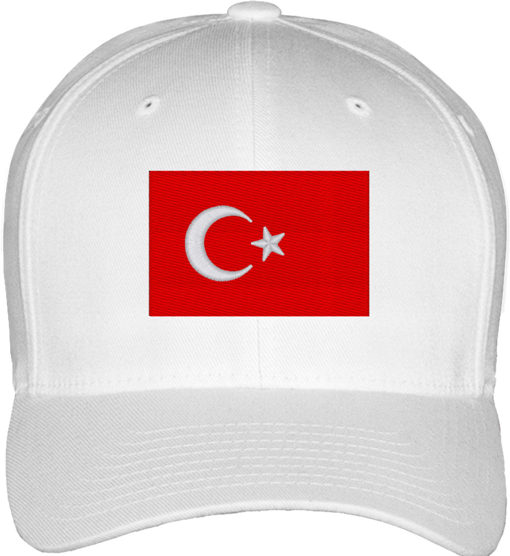 Turkish Flag Fitted Baseball Cap