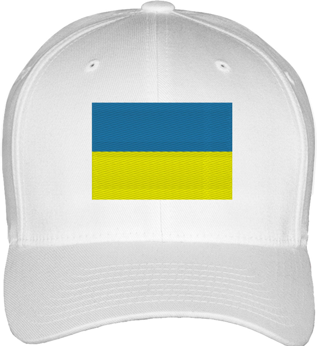 Ukraine Flag Fitted Baseball Cap