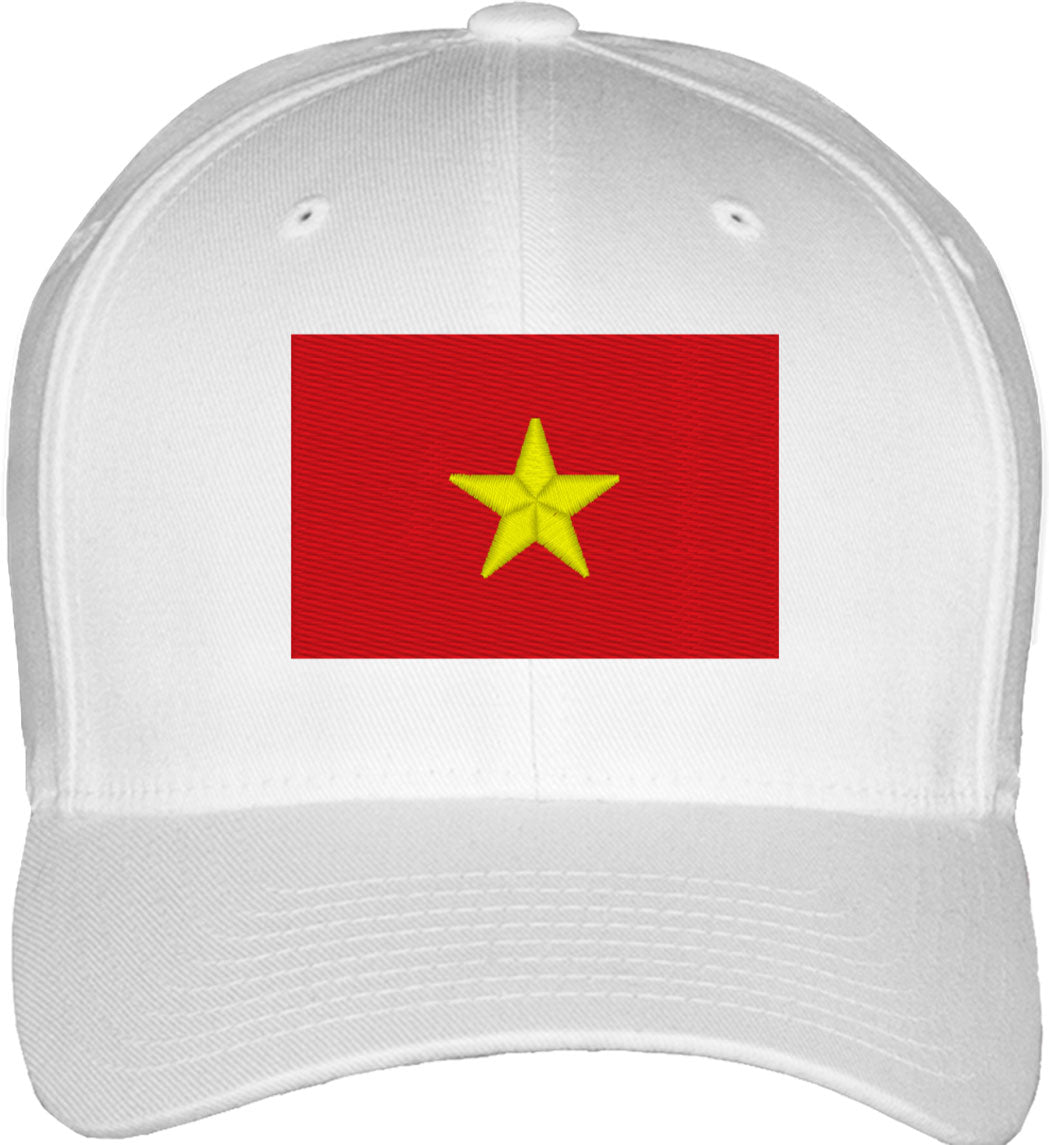 Vietnam Flag Fitted Baseball Cap