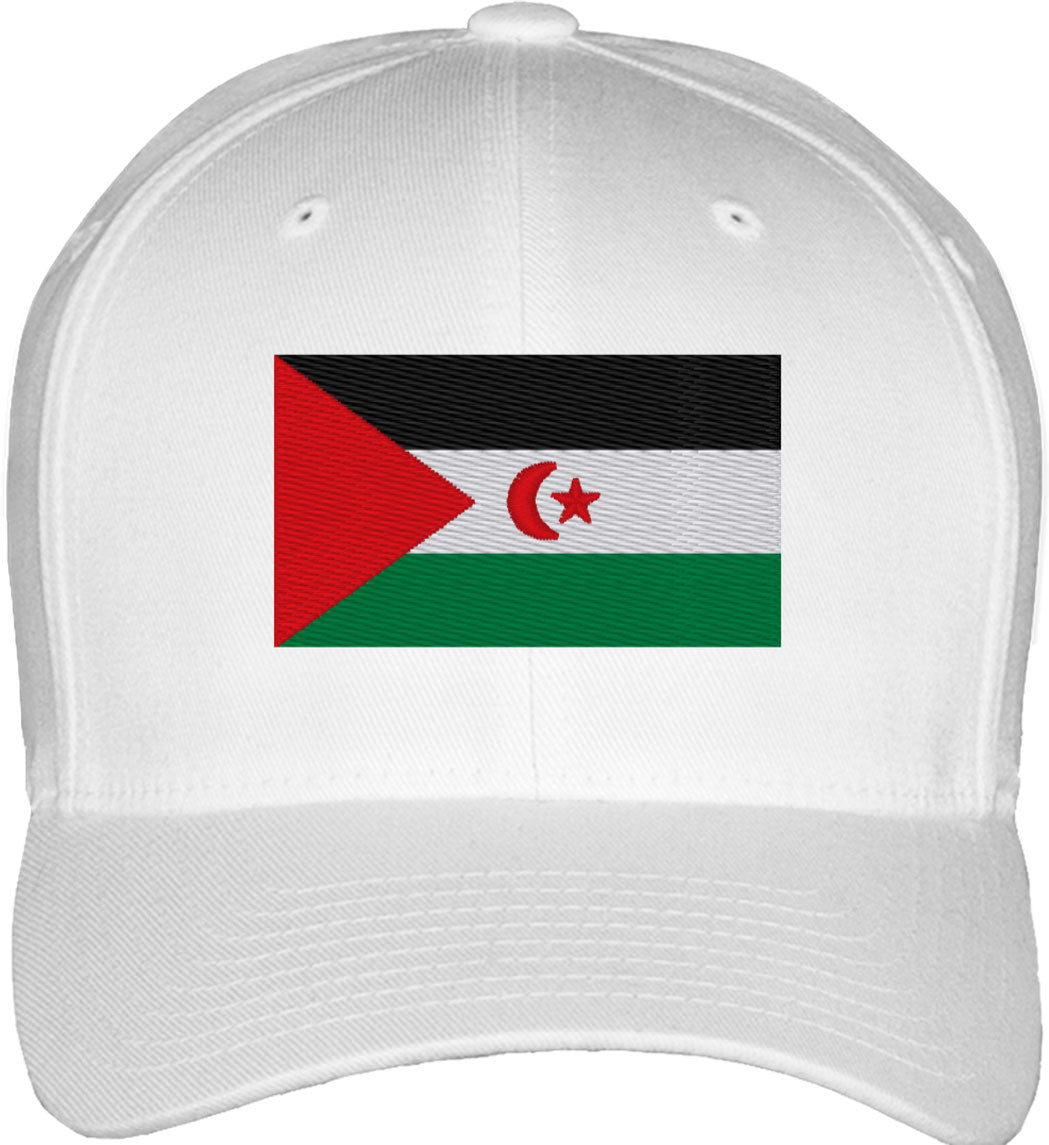 Western Sahara Flag Fitted Baseball Cap