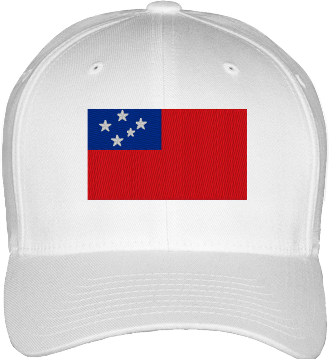 Western Samoa Flag Fitted Baseball Cap