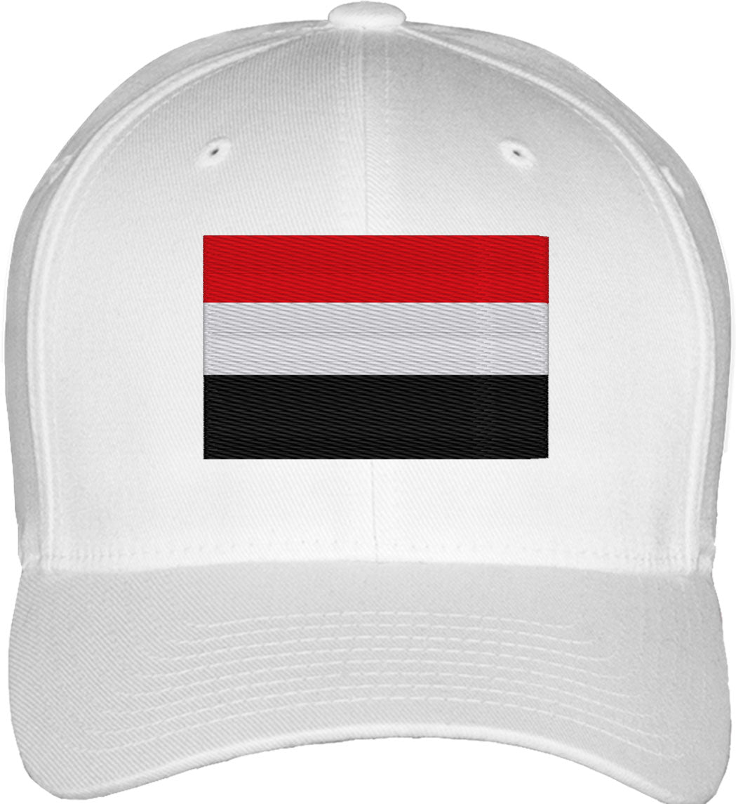 Yemen Flag Fitted Baseball Cap