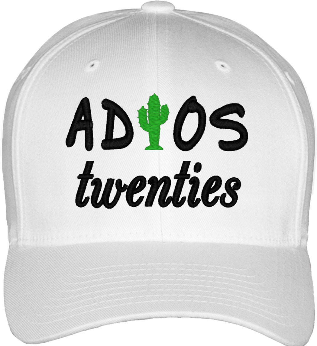 Adios Twenties 30th Birthday Fitted Baseball Cap