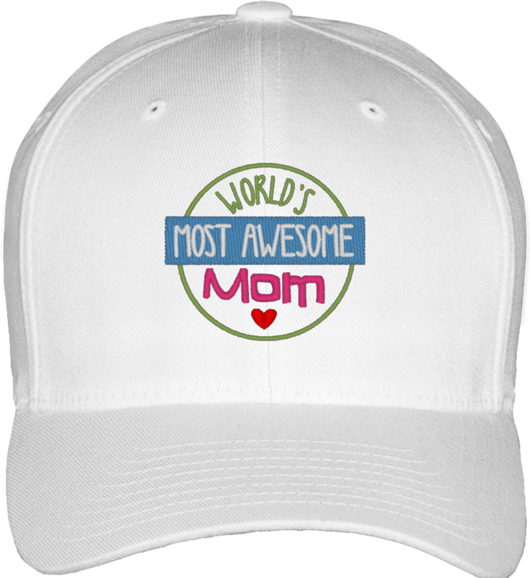 Awesome Mom Mother's Day Fitted Baseball Cap