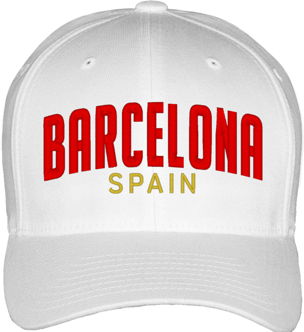Barcelona Spain Fitted Baseball Cap