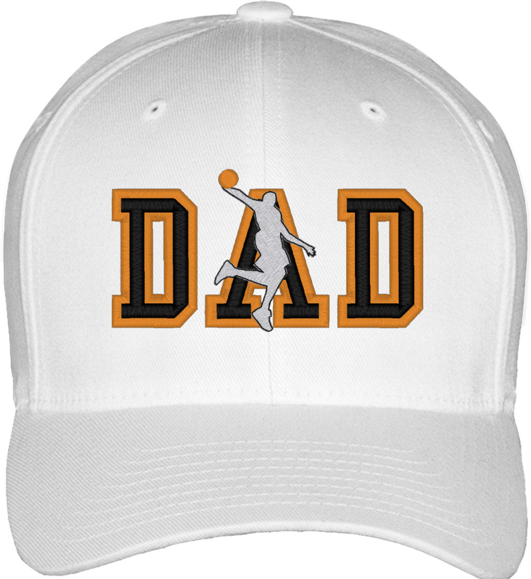 Basketball Dad Fitted Baseball Cap