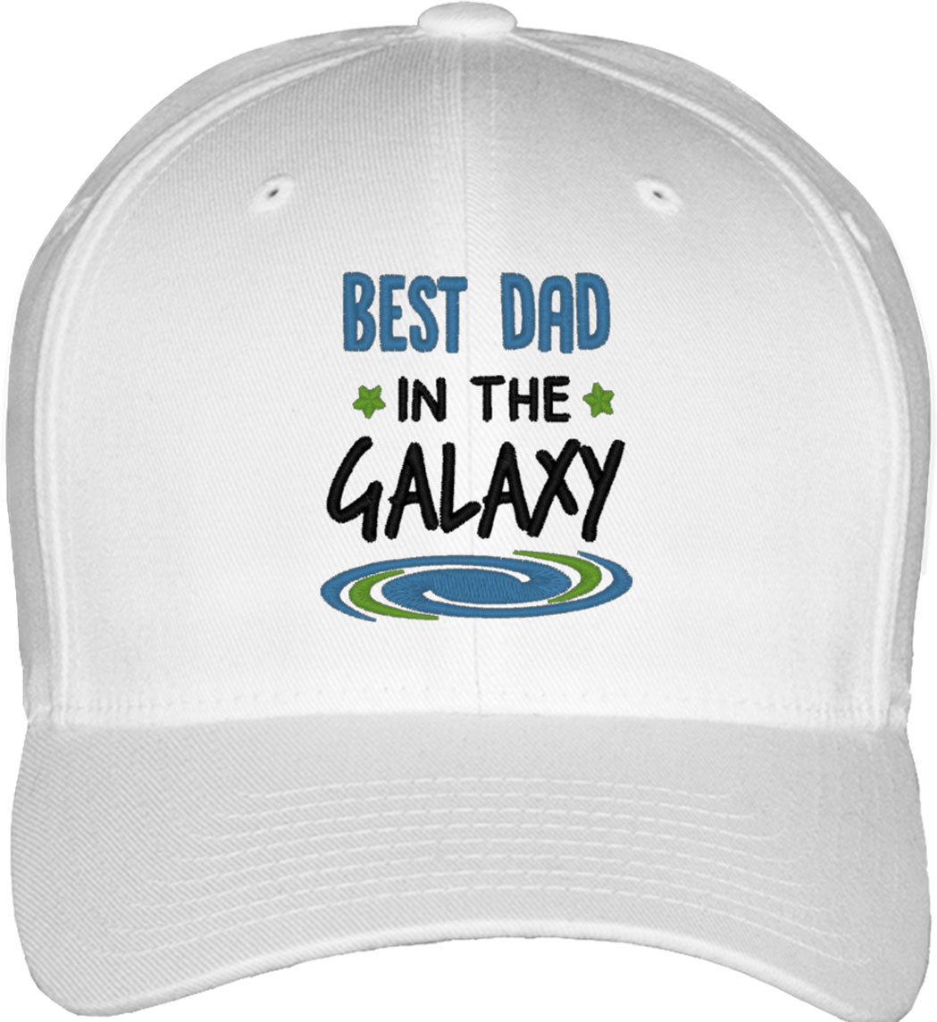 Best Dad In The Galaxy Father's Day Fitted Baseball Cap