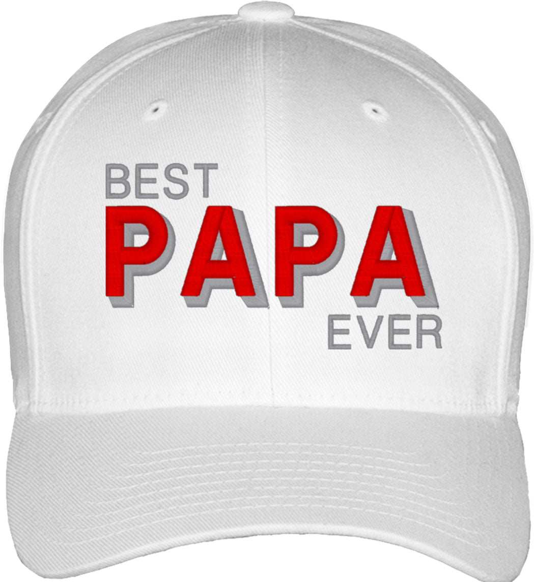 Best Papa Ever Fitted Baseball Cap