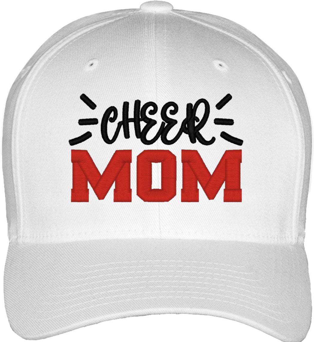 Cheer Mom Fitted Baseball Cap