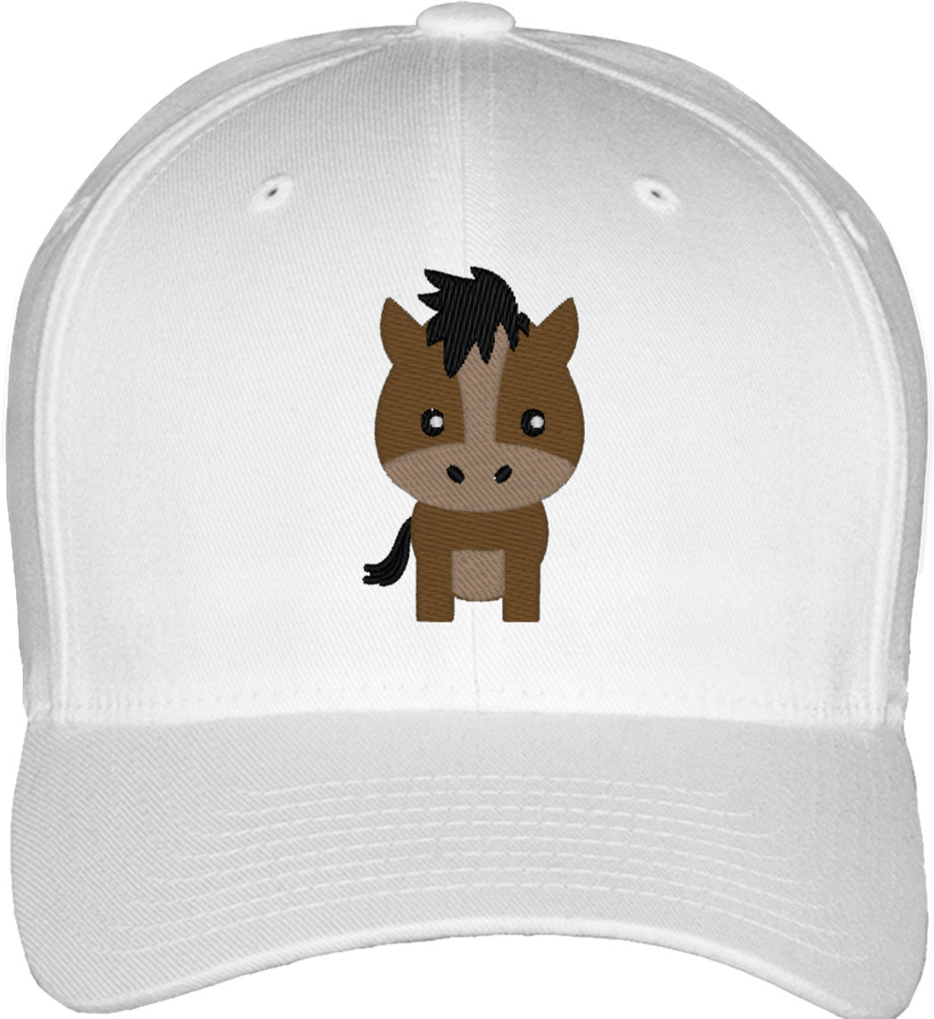 Cute Horse Fitted Baseball Cap