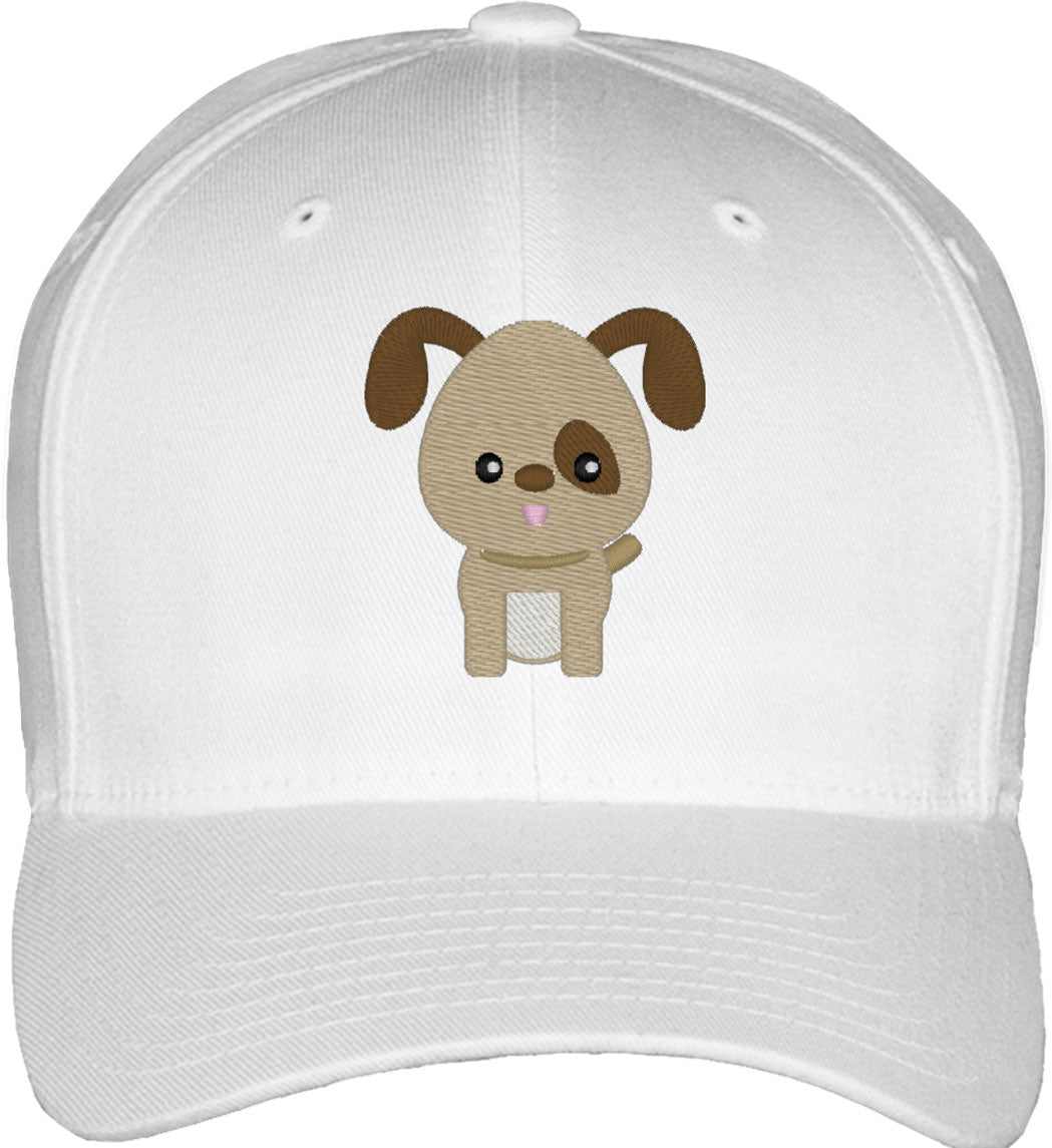 Cute Puppy Dog Fitted Baseball Cap