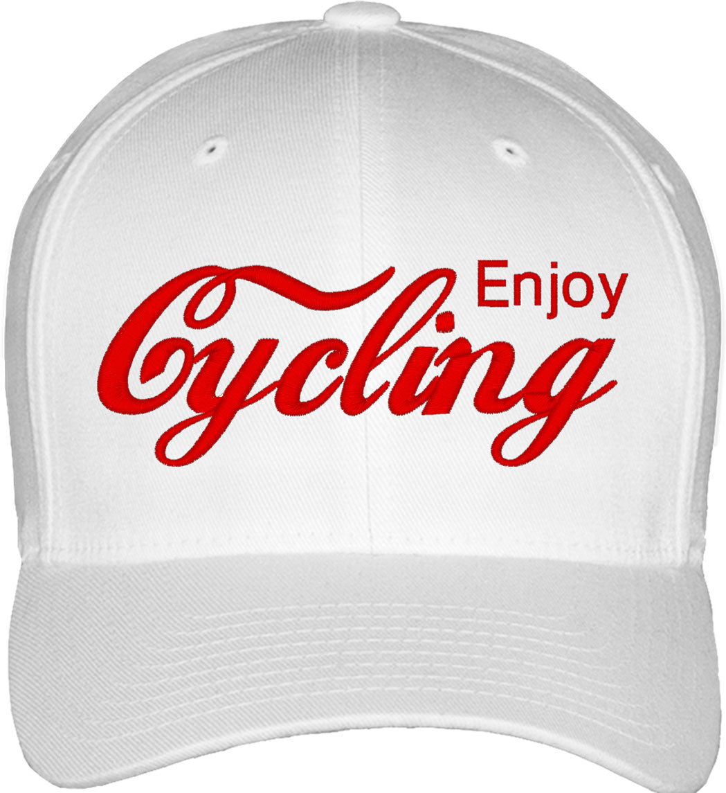 Enjoy Cycling Fitted Baseball Cap