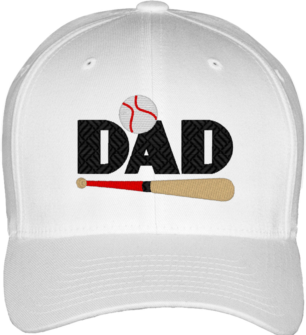 Baseball Dad Father's Day Fitted Baseball Cap
