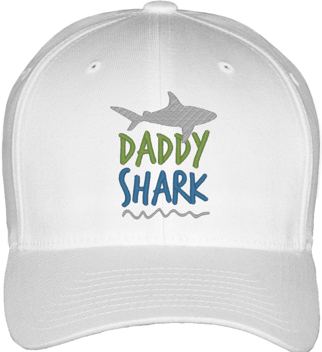 Daddy Shark Father's Day Fitted Baseball Cap
