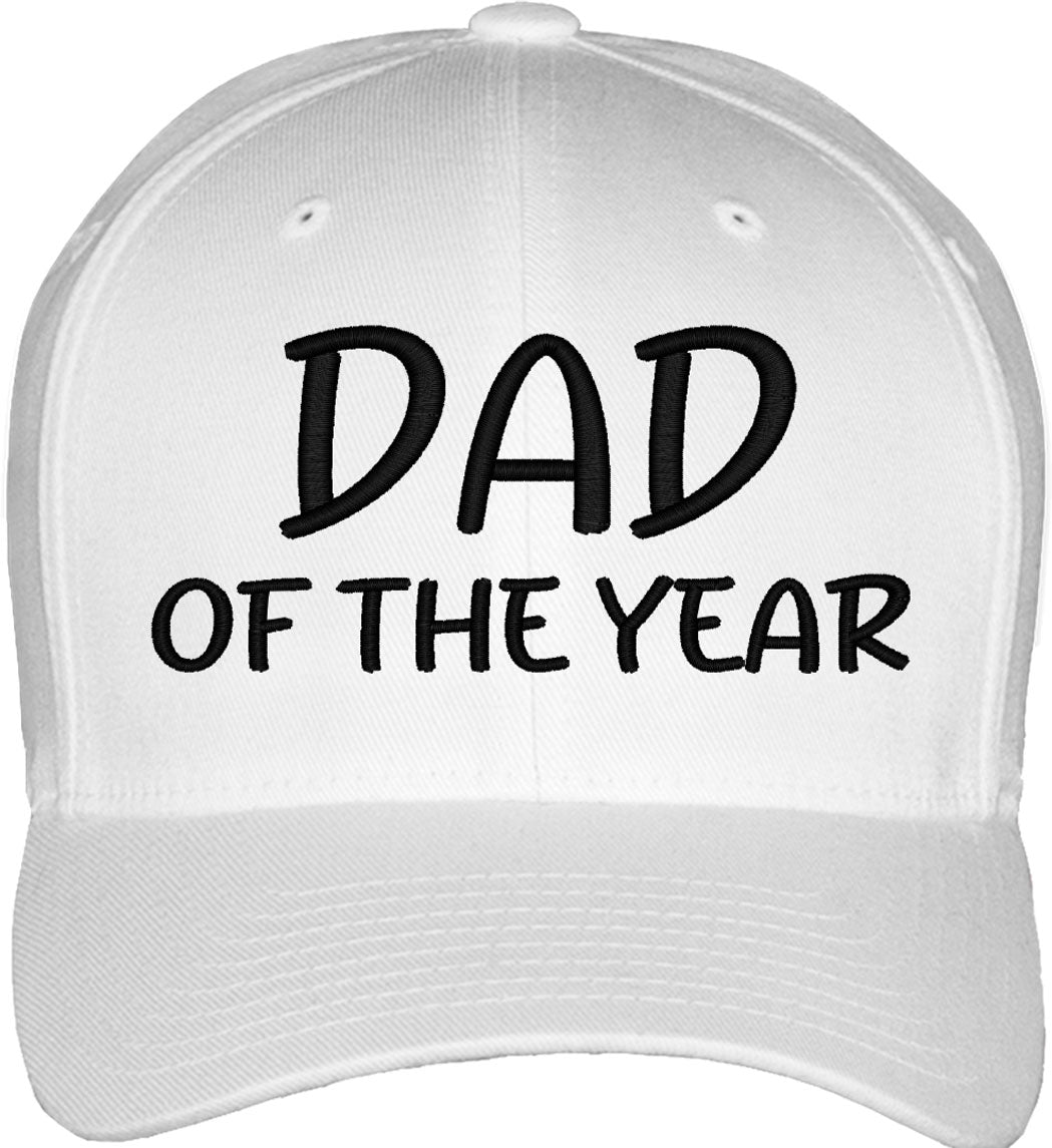 Dad Of The Year Father's Day Fitted Baseball Cap