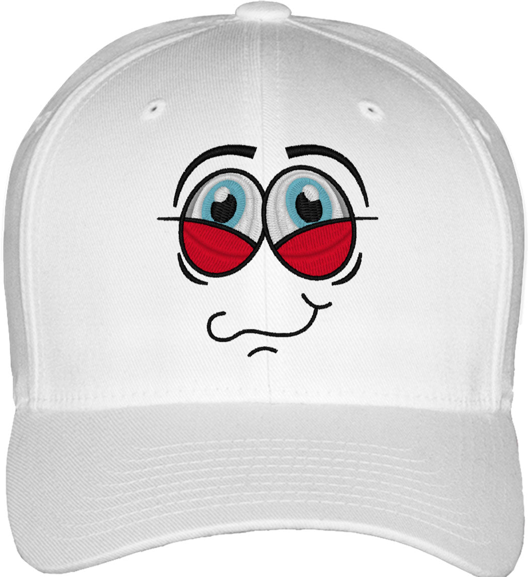 Emoji Happy Eyes Fitted Baseball Cap