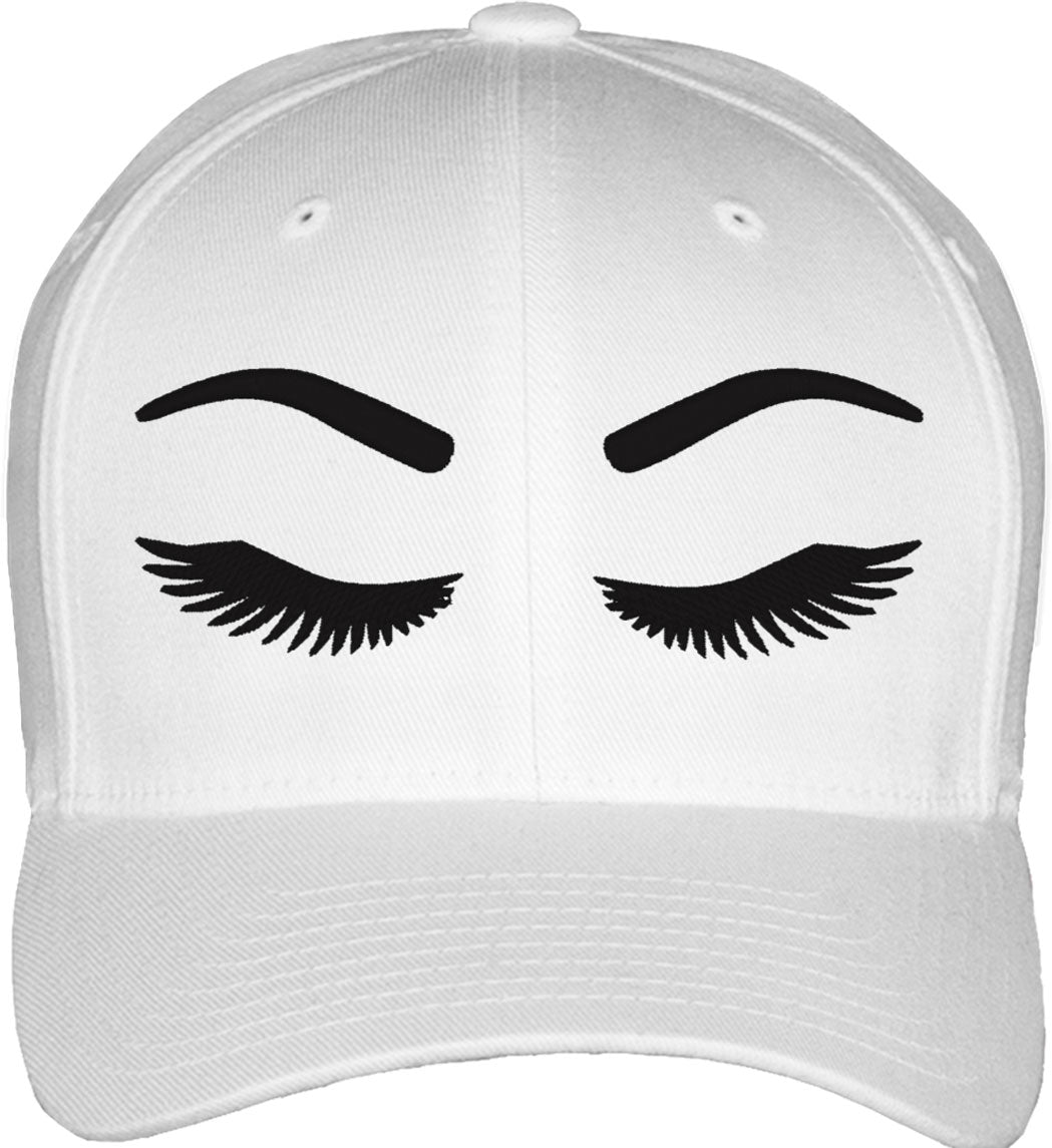 Eyelashes Fitted Baseball Cap